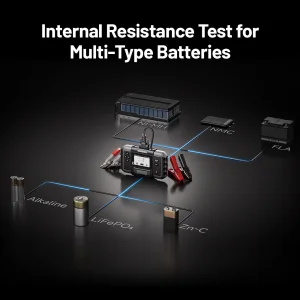 TOPDON Tester autobaterií BT600P/3,5" displej/5200mAh/6V,12V,24V - obrázek 2