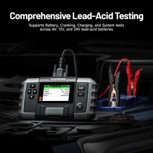 TOPDON Tester autobaterií BT600P/3,5" displej/5200mAh/6V,12V,24V - obrázek 3