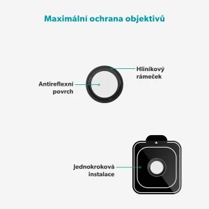 Epico Alu Lens Protectors iPhone Air - černá - obrázek 2