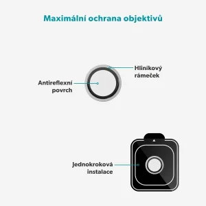 Epico Alu Lens Protectors iPhone Air - stříbrná - obrázek 2