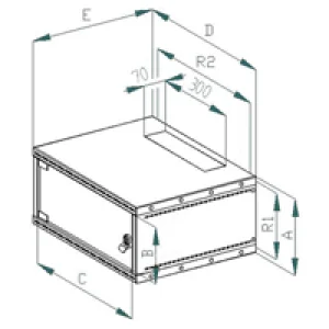 19"rozvaděč jednodílný 6U/400mm FLAT-PACK skl.dv. - obrázek 4