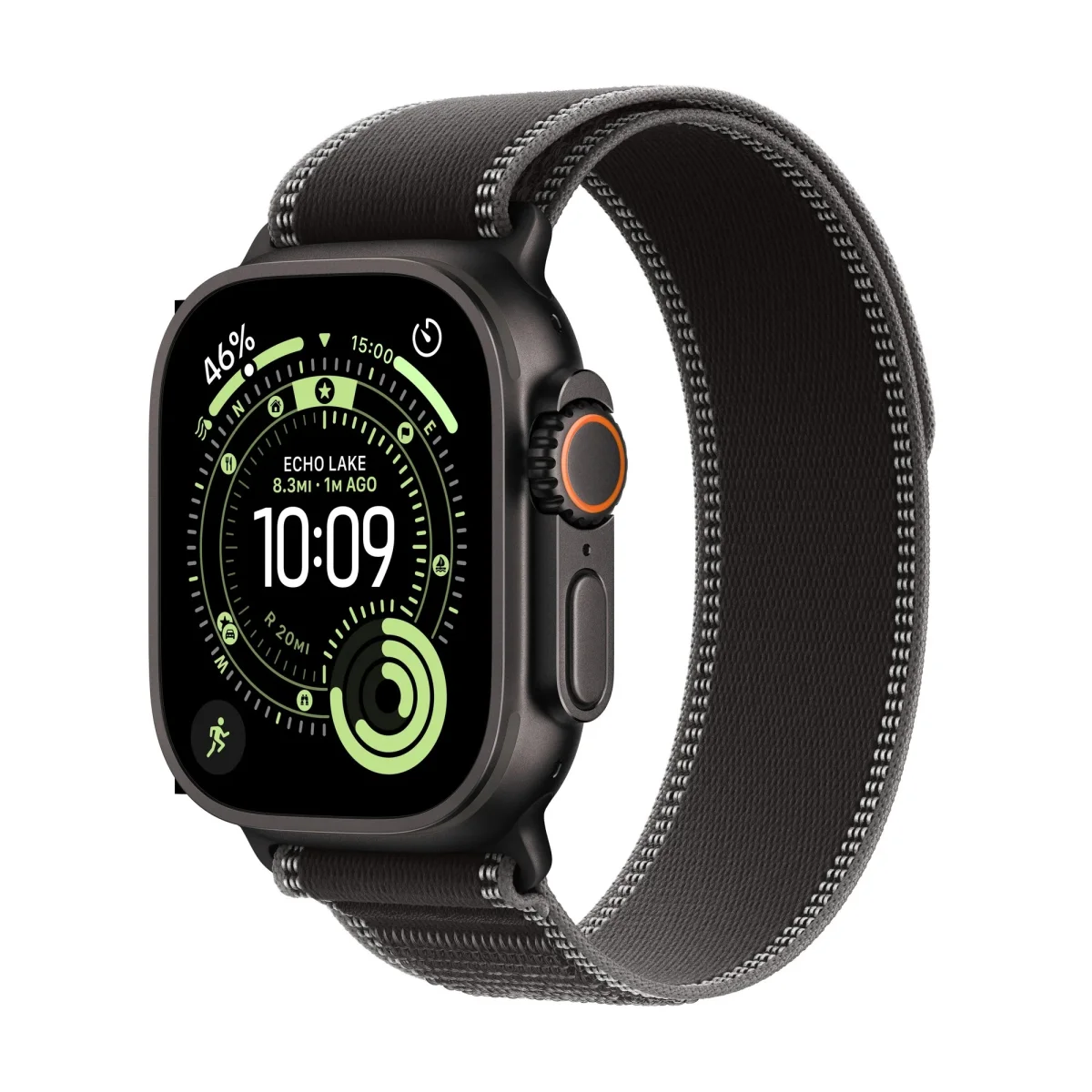 Apple Watch Ultra 3/49/Elegant Band/Black/Charcoal