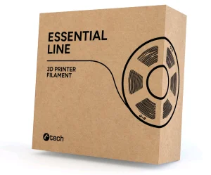 Filament C-TECH ESSENTIAL LINE, PLA, šedá, 1,75mm, 1kg - obrázek 2