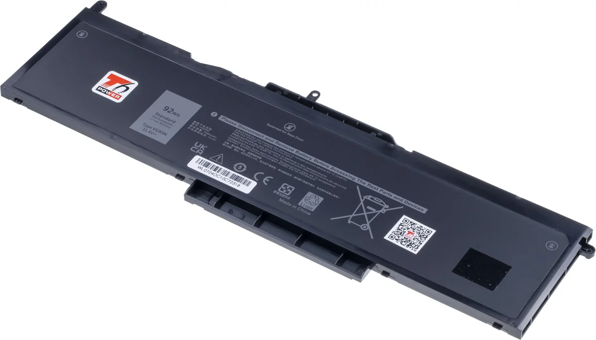 Baterie T6 Power pro Dell Latitude 5580, 5591, Precision 3520, 3530, 8070mAh, 92Wh, 6cell, Li-pol