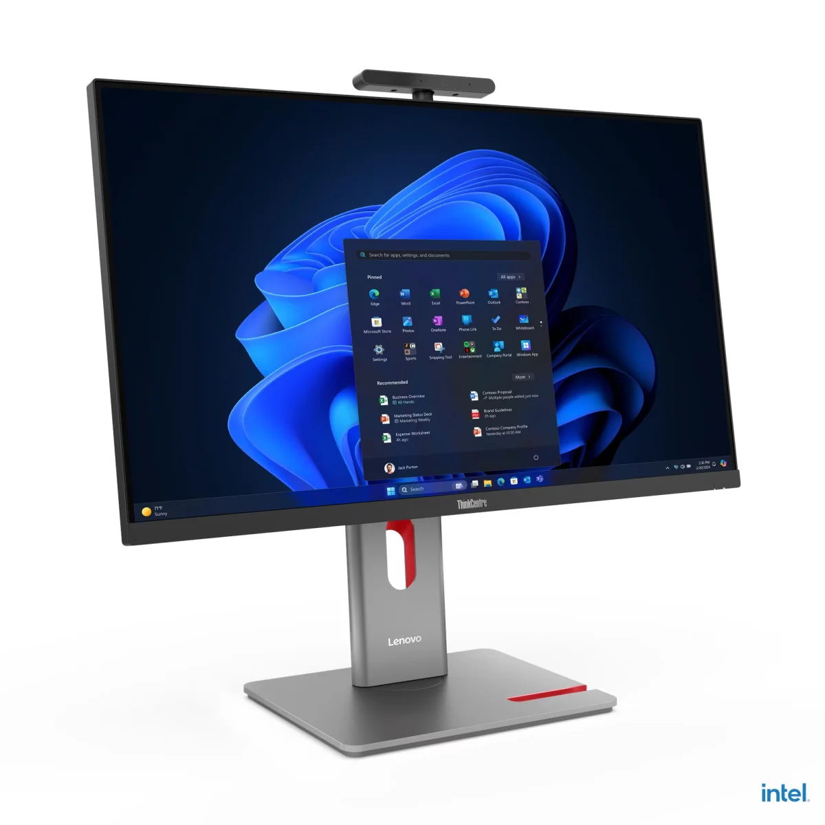 Lenovo ThinkCentre M/M90a Pro Gen 6/27"/QHD/Intel® Core™ Ultra 7 265/32GB/1TB/Intel int/W11P/Černá/3