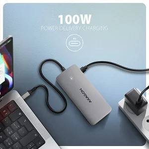 AXAGON HMC-CUB83X2 USB hub 10Gbps, HDMI, DP 4K/144Hz, RJ-45 - obrázek 8