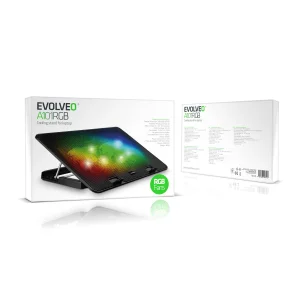 EVOLVEO A101RGB chladící podložka notebook 2x ventilátor RGB - obrázek 2