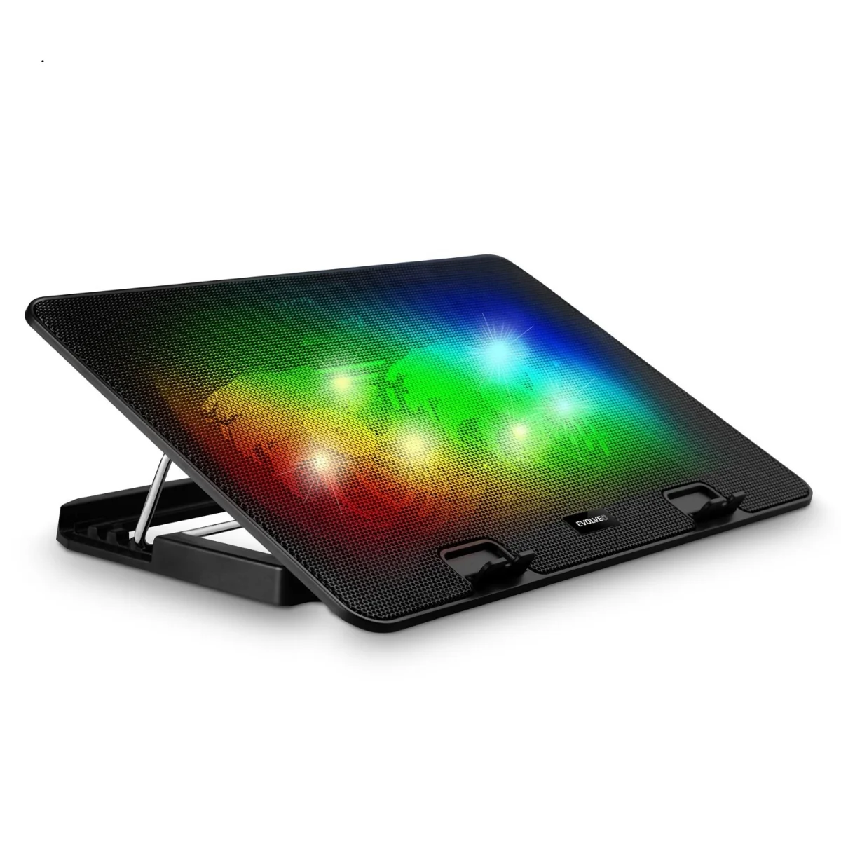 EVOLVEO A101RGB chladící podložka notebook 2x ventilátor RGB