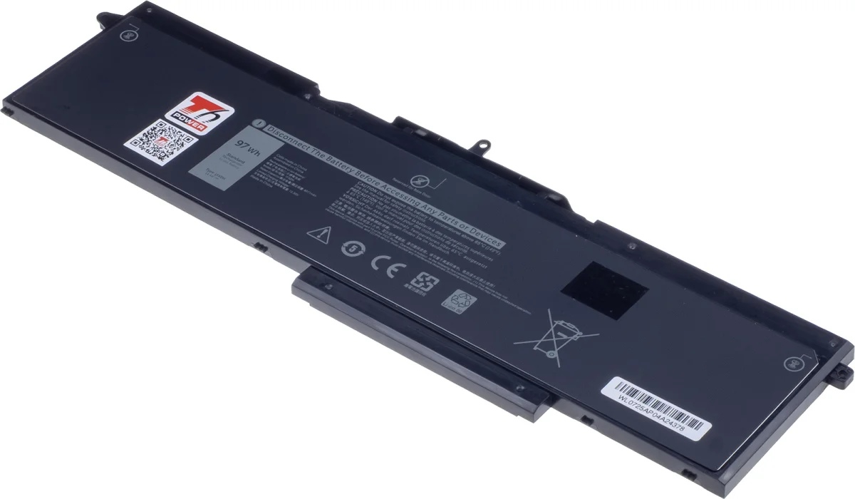 Baterie T6 Power pro Dell Latitude 5501, 5511, Precision 3541, 3551, 8500mAh, 97Wh, 6cell, Li-poly