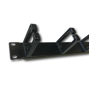 19" vyvazovací panel 1U 5x tvrdé plast. oko 3x6cm - obrázek 3