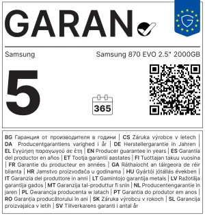 Samsung 870 EVO/2TB/SSD/2.5"/SATA/5R - obrázek 5