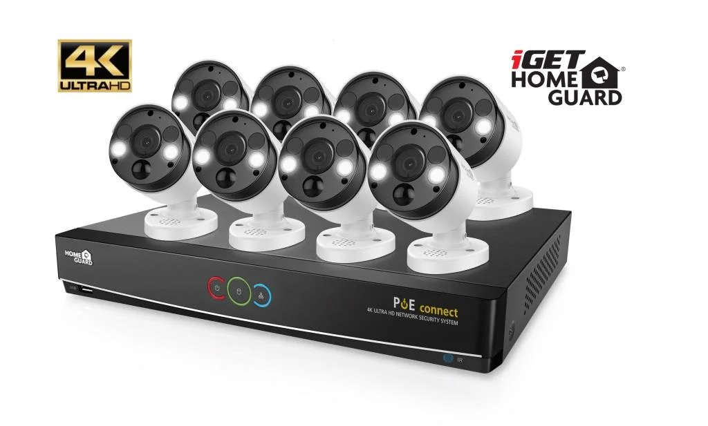 IGET HGNVK164908 16CH NVR + 8x IP 4K kamera PoE sada
