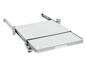 19" výsuvná police pro klávesnici a myš, černá - obrázek 2