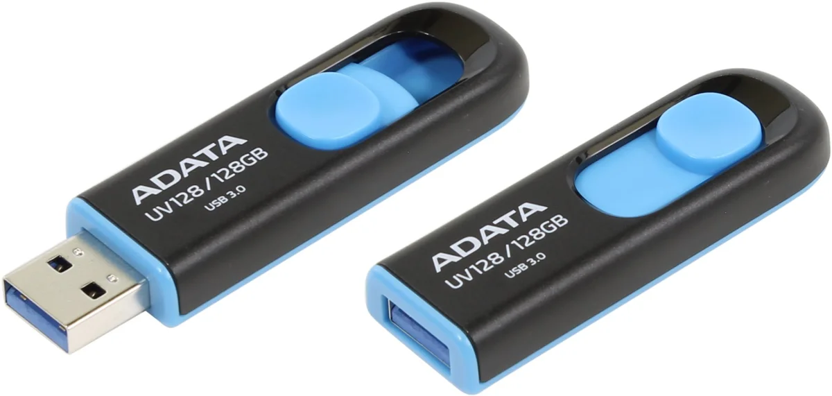 ADATA UV128/128GB/USB 3.2/USB-A/Modrá
