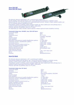 19" napáj.pan.Acar 504WF 5x220V-3m black+přep.ochr - obrázek 9
