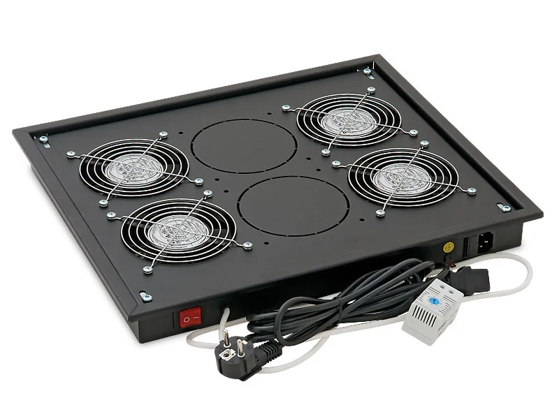 Vent.j. horní(spodní) 4x ventilátor 220V/92W Černá