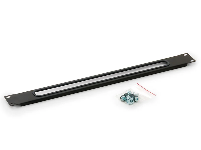 19" průchozí panel 1U