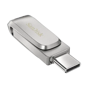 SanDisk Ultra Dual Drive Luxe/256GB/USB 3.1/USB-A + USB-C/Stříbrná