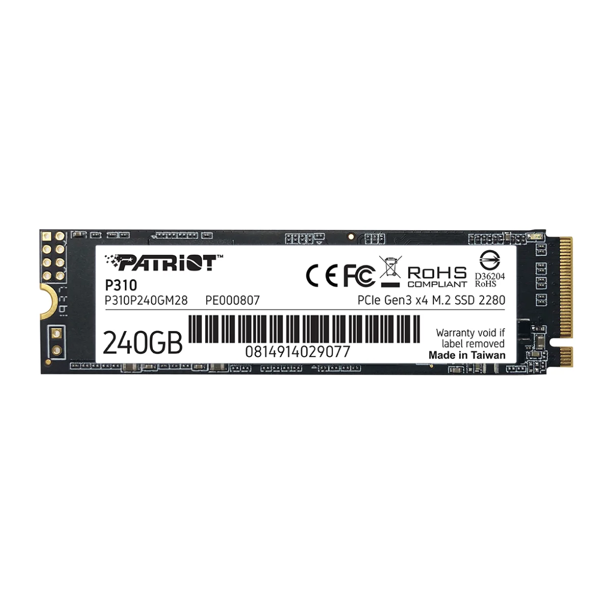 PATRIOT P310/240GB/SSD/M.2 NVMe/5R