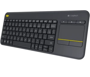 Logitech K400 plus/Bezdrátová USB/CZ-SK layout/Černá