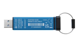 Kingston IronKey Keypad 200/16GB/USB 3.2/USB-A/Modrá - obrázek 3