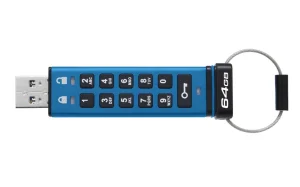 Kingston IronKey Keypad 200/64GB/USB 3.2/USB-A/Modrá - obrázek 2