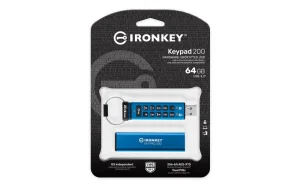 Kingston IronKey Keypad 200/64GB/USB 3.2/USB-A/Modrá - obrázek 4