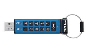 Kingston IronKey Keypad 200/128GB/USB 3.2/USB-A/Modrá - obrázek 2