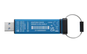 Kingston IronKey Keypad 200/128GB/USB 3.2/USB-A/Modrá - obrázek 3
