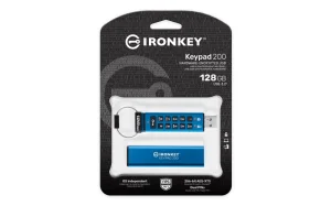 Kingston IronKey Keypad 200/128GB/USB 3.2/USB-A/Modrá - obrázek 4