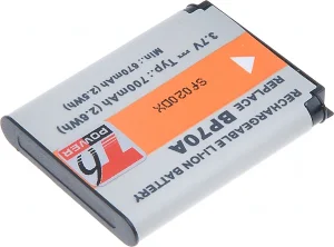 Baterie T6 Power Samsung BP-70A, BP70A, SLB-70A, 700mAh, 2,6Wh - obrázek 2