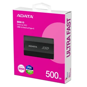 ADATA SD810/500GB/SSD/Externí/Černá/5R - obrázek 2