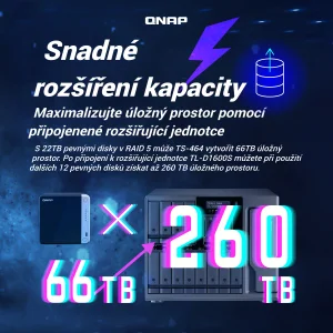QNAP TS-464-8G NAS 4x SATA Intel Celeron N5095 - obrázek 7