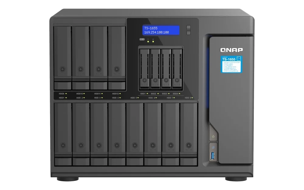 QNAP TS-1655 NAS 8GB RAM 12x3,5"+4x2,5" SATA
