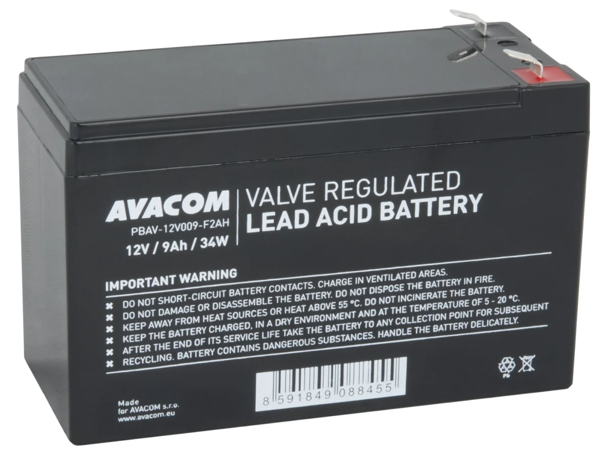 AVACOM baterie 12V 9Ah F2 HighRate (PBAV-12V009-F2AH)