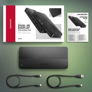 AXAGON HMC-U4 USB4 dokovací stanice, 40Gbps, PD100W - obrázek 3