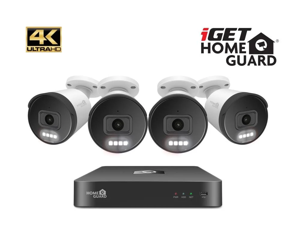 iGET HGNVK88504 NVR sada 8CH + 4x IP 4K kamera PoE