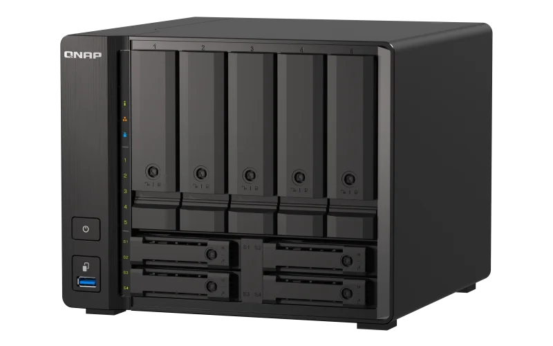 QNAP TS-h973AX-8G NAS Ryzen 8GB 9-bay 2,5/10GbE