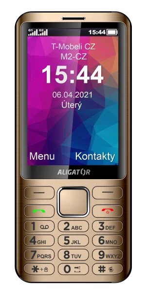 ALIGATOR D950 Dual sim zlatý - obrázek 4