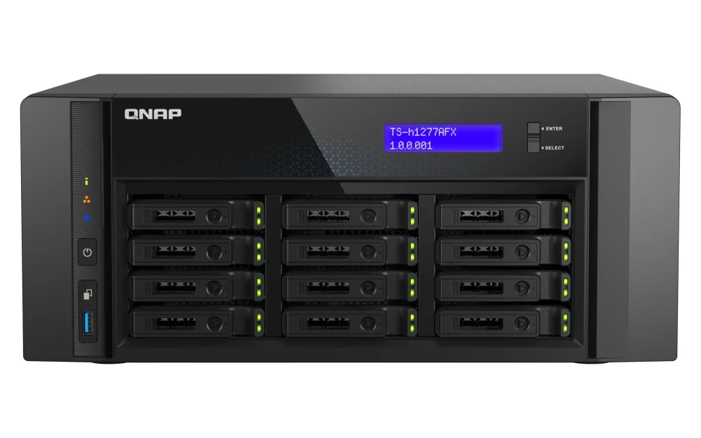 QNAP TS-h1277AFX-R7 NAS 12x 2,5" 32GB RAM 2x 10GbE