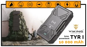 Solární powerbanka VIKING TYR I/Output:1xUSB-C,2xUSB-A/Wireless charge 15W max/10000mAh/LED světlo - obrázek 6