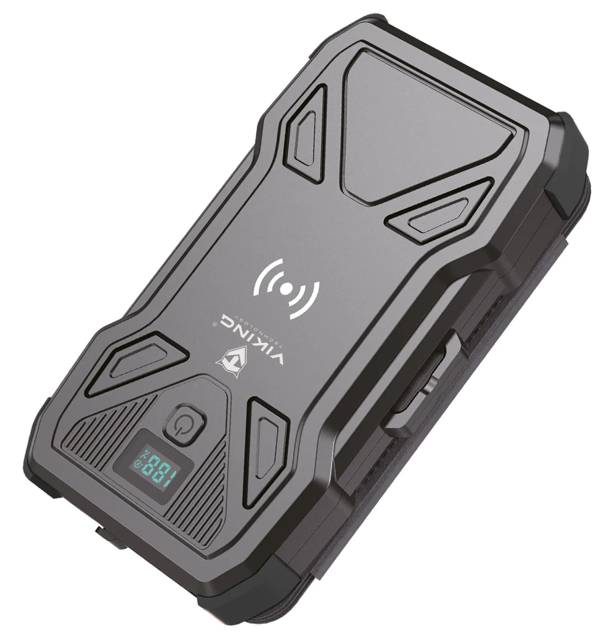 Solární powerbanka VIKING TYR I/Output:1xUSB-C,2xUSB-A/Wireless charge 15W max/10000mAh/LED světlo