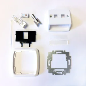 Jednozásuvka ABB TANGO 1xRJ45 cat6A STP bílá - obrázek 2