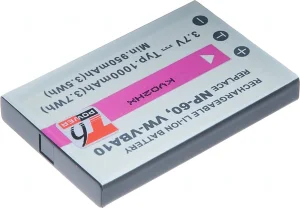 Baterie T6 Power pro NP-60, KLIC-5000, NP-30, LI-20B, A1812A, L1812A, L1812B, 1000mAh, 3,7Wh - obrázek 2