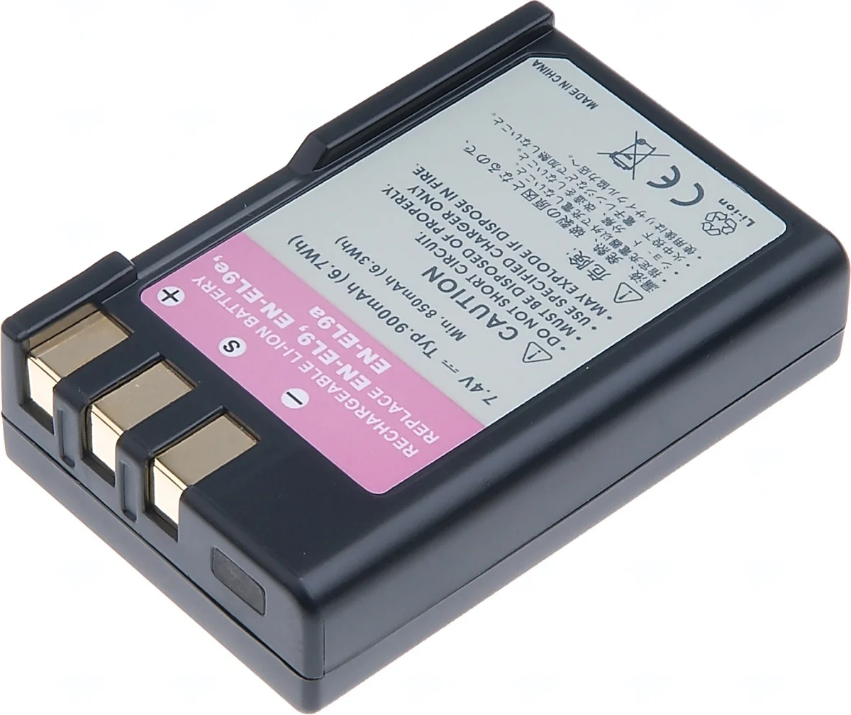 Baterie T6 Power pro Nikon EN-EL9, EN-EL9a, EN-EL9e, 1000mAh, 7,4Wh