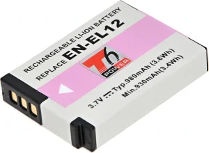 Baterie T6 Power pro Nikon EN-EL12, 1050mAh, 3,8Wh, černá