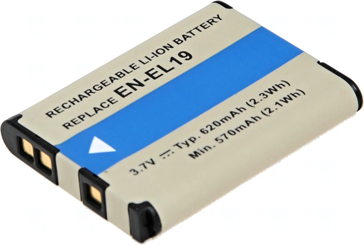 Baterie T6 Power Nikon EN-EL19, Sony NP-BJ1, 620mAh, 2,3Wh