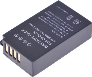 Baterie T6 power Nikon EN-EL20, EN-EL20a, 800mAh, 5,9Wh, černá