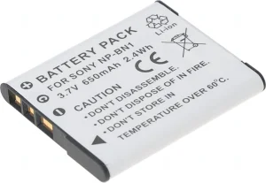 Baterie T6 Power Sony NP-BN1, 600mAh, 2,2Wh, šedá - obrázek 3