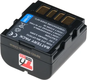 Baterie T6 Power JVC BN-VF707U, BN-VF707, 750mAh, 5,4Wh, šedá - obrázek 4